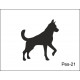 Pískovaný hrnek se jménem a obrázkem motiv psi