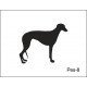 Pískovaná třetinka se jménem a obrázkem motiv psi