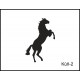 Pískovaný hrnek se jménem a obrázkem motiv kůň