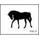 Pískovaný nerezový hrnek se jménem a obrázkem motiv koně