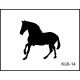 Pískovaný nerezový hrnek se jménem a obrázkem motiv koně